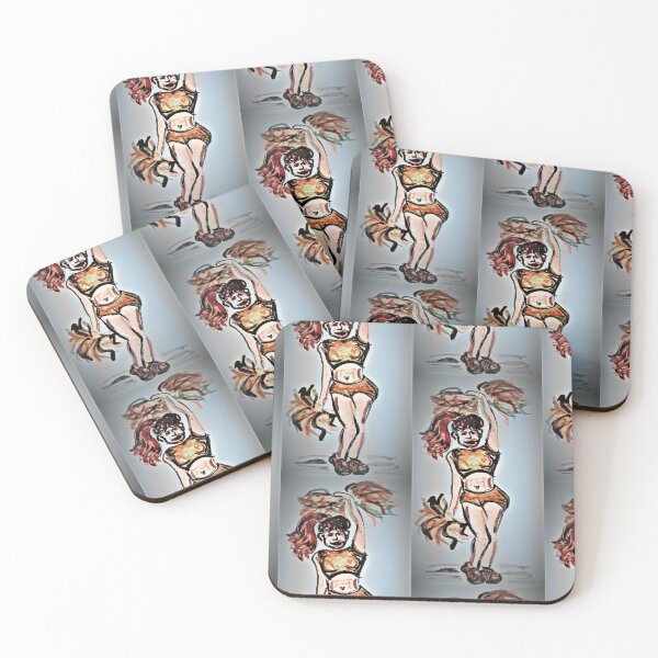 Item preview, Cheer girl, sporty tiles designed and sold by craftsbydaphy.