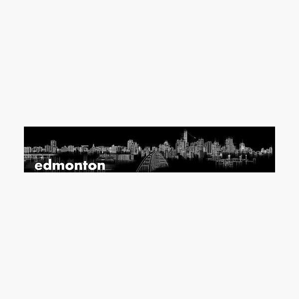 Item preview, Edmonton cityscape White designed and sold by aldomarano.