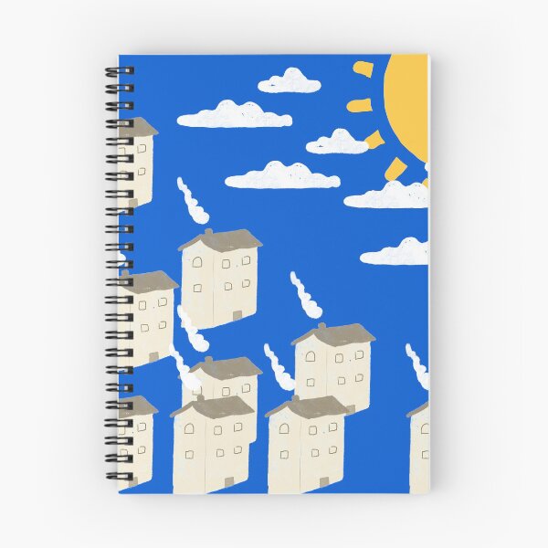 Item preview, Large Houses - Vintage - Summer Pattern Sunny Cloudy designed and sold by IBMClothing.