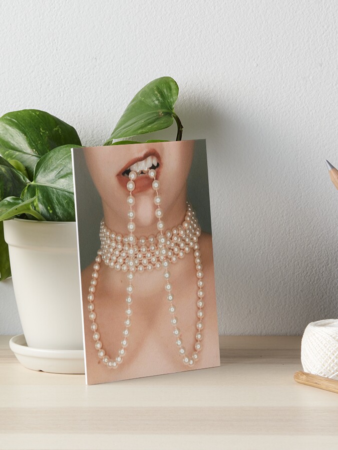 Thumbnail 1 of 2, Art Board Print, Pearl Snarl designed and sold by knockoutkitten.