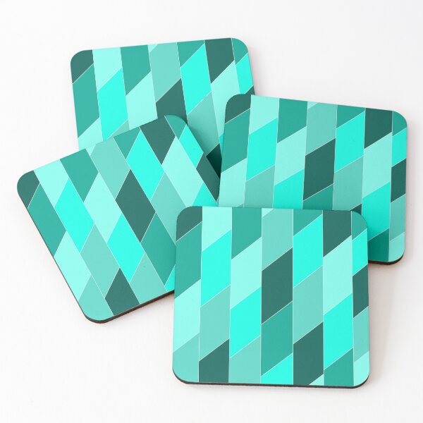 Item preview, Shades Of Teal : Geometric Pattern designed and sold by Rimsha M.