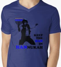 Keep the Han in Hannukah Men's V-Neck T-Shirt