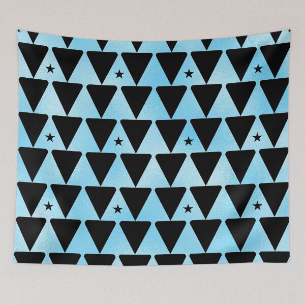 Item preview, Black Triangles & Stars on Blue designed and sold by Eduardo Tavares.