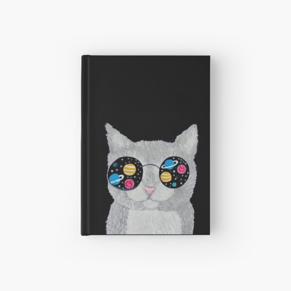 Galaxy cat Hardcover Journal