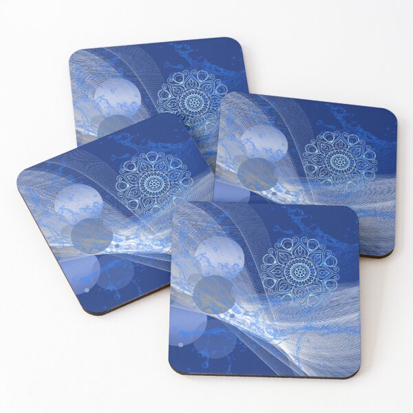 Item preview,  Abstract Liquid Blue Art designed and sold by LaceRenee.