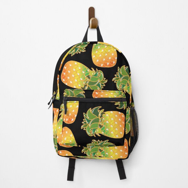 Item preview, Piña Party Pattern on Black designed and sold by MoodyCarp.