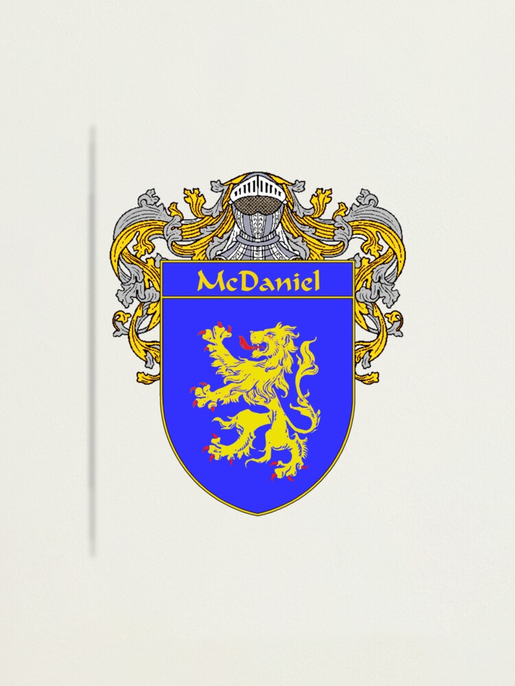 "McDaniel Coat of Arms/Family Crest" Photographic Print for Sale by