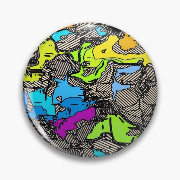 Item preview, geometric shape texture abstract background in blue pink yellow orange designed and sold by Mrvell.