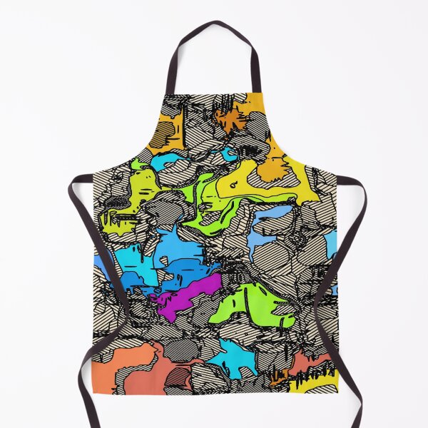 Item preview, geometric shape texture abstract background in blue pink yellow orange designed and sold by Mrvell.