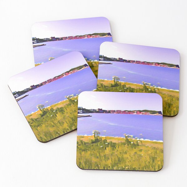 Item preview, Couple sat enjoying the view of Scarborough South Bay designed and sold by MichaelBShannon.