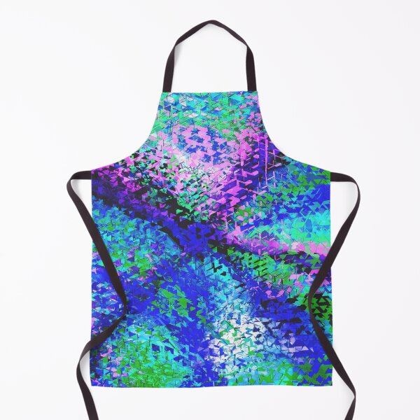 Item preview, geometric triangle shape abstract background in blue green pink designed and sold by Mrvell.