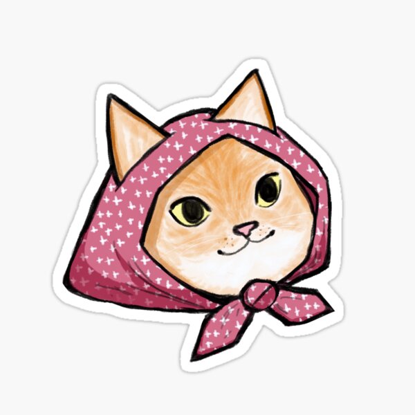 Item preview, babushka cat designed and sold by raspberribee.