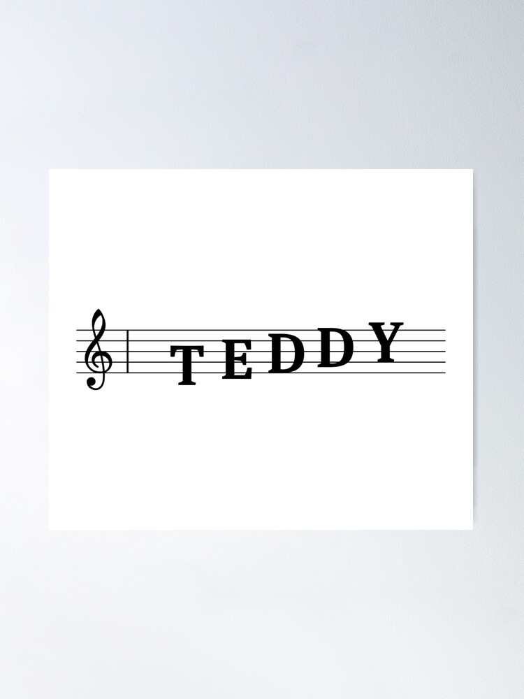 Name Teddy Poster