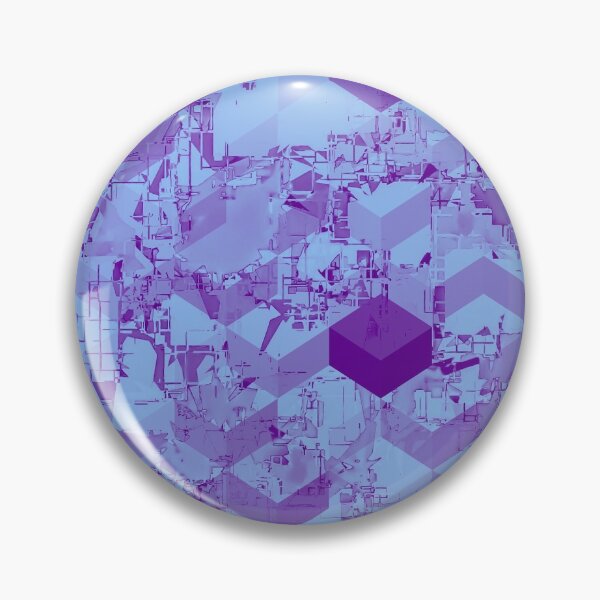Item preview, geometric square pixel pattern abstract background in purple designed and sold by Mrvell.