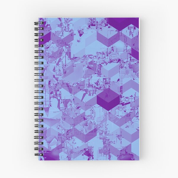 Item preview, geometric square pixel pattern abstract background in purple designed and sold by Mrvell.