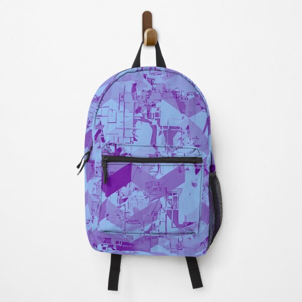 Item preview, geometric square pixel pattern abstract background in purple designed and sold by Mrvell.