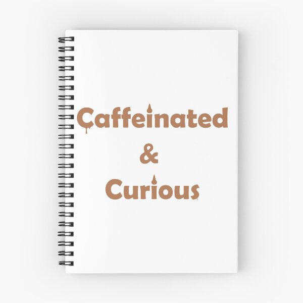 Item preview, Caffeinated and curious brown creative dripping typography designed and sold by Deegital18.