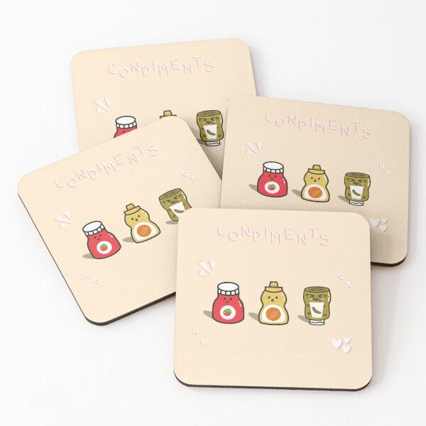 Item preview, Happy Condiment Buddies  designed and sold by manodrawsthings.