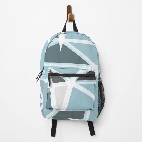 Item preview, geometric triangle polygon shape abstract background in blue designed and sold by Mrvell.