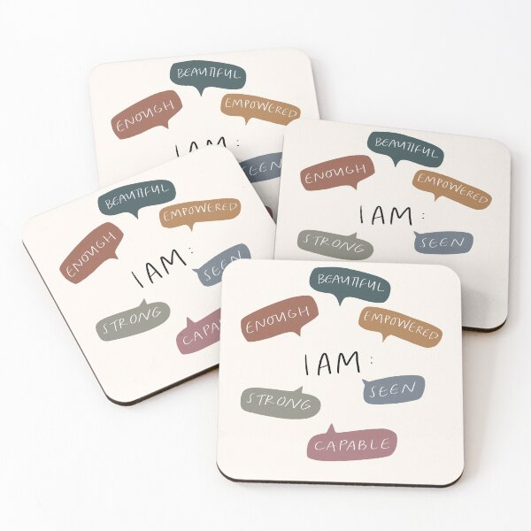 Item preview, I am beautiful, strong, seen, empowered, enough, capable!!! designed and sold by seaniemendoza.