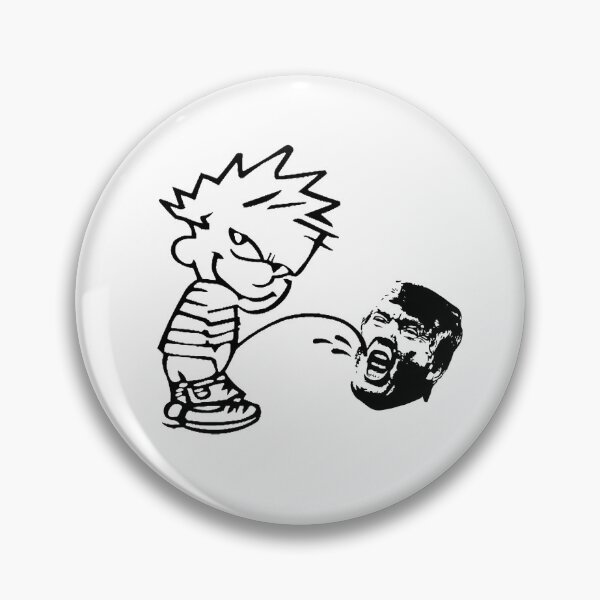 Item preview, bad boy calvin peeing on trump  designed and sold by doodlehaus.