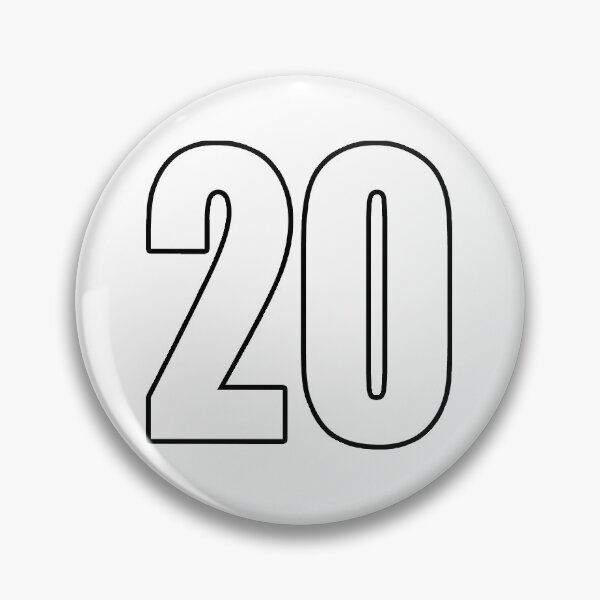 Item preview, 20 number twenty shirt number soccer sport designed and sold by GeogDesigns.