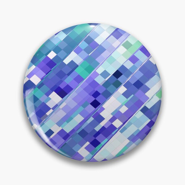 Item preview, geometric square pixel pattern abstract background in purple and blue designed and sold by Mrvell.