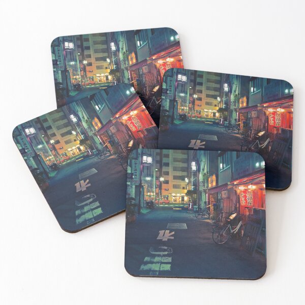 Item preview, Neo Tokyo - Quiet street in Shinjuku designed and sold by TokyoLuv.
