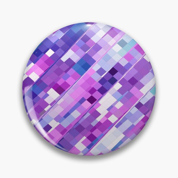 Item preview, geometric square pixel pattern abstract background in purple pink designed and sold by Mrvell.