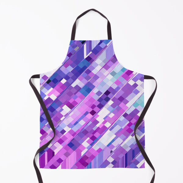 Item preview, geometric square pixel pattern abstract background in purple pink designed and sold by Mrvell.