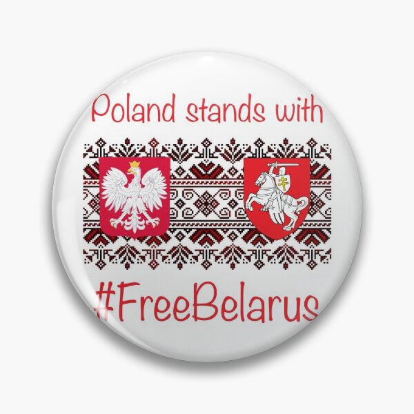 Item preview, Poland stands with Belarus  designed and sold by KatyaMeow.