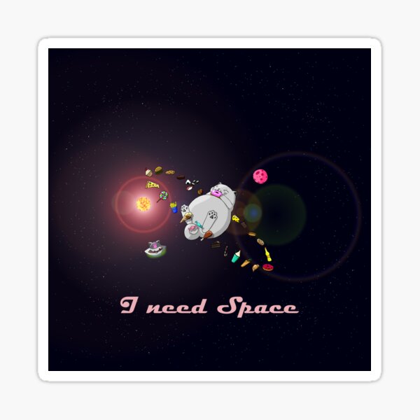 Artikel-Vorschau von Caturn - I need Space, designt und verkauft von Schrödingers Box.