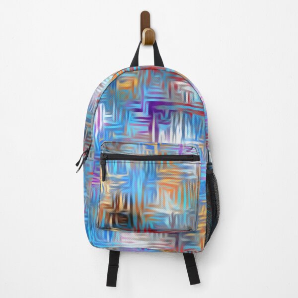 Item preview, geometric shape pattern abstract background in blue and yellow designed and sold by Mrvell.
