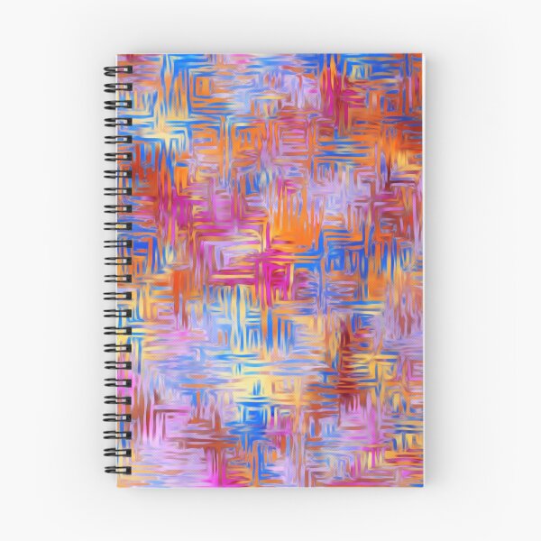 Item preview, geometric shape pattern abstract background in red orange pink blue designed and sold by Mrvell.