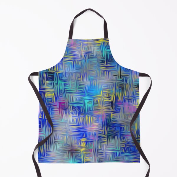 Item preview, geometric shape pattern abstract background in blue and yellow designed and sold by Mrvell.
