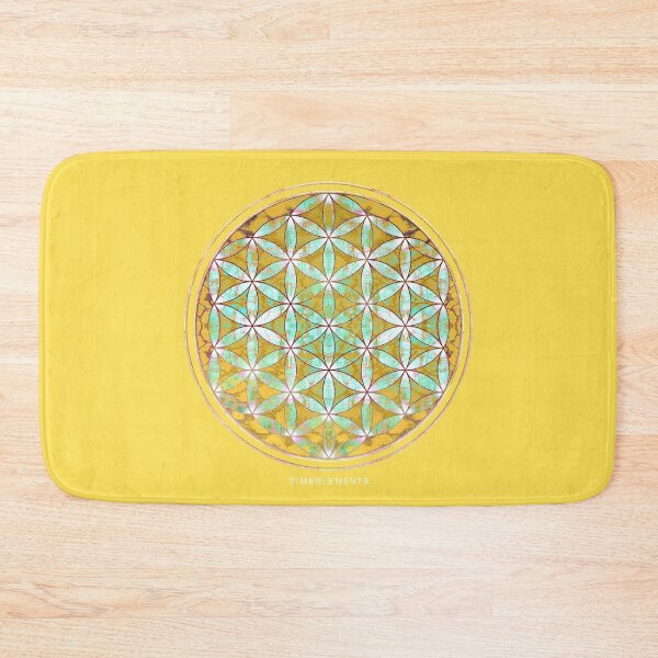 Item preview, flower of life bright yellow designed and sold by filippobassano.