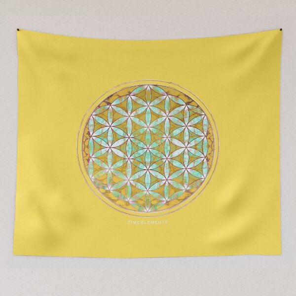Item preview, flower of life bright yellow designed and sold by filippobassano.