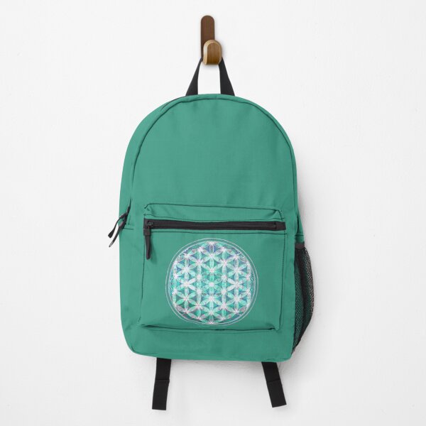 Item preview, flower of life bright green blue b designed and sold by filippobassano.