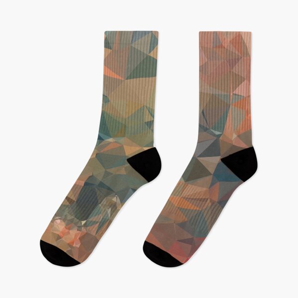 Item preview, geometric triangle pattern abstract in brown and black designed and sold by Mrvell.