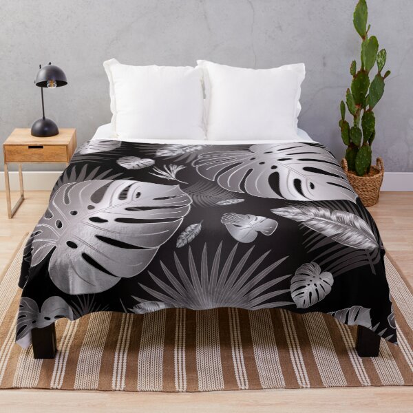 Item preview, Silver Metallic Tropical Leaves designed and sold by Nobiya.