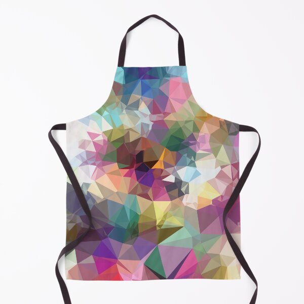 Item preview, colorful geometric triangle pattern abstract background in pink blue yellow designed and sold by Mrvell.