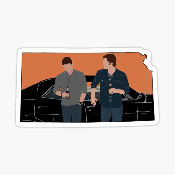 Supernatural (Kansas outline) Sticker