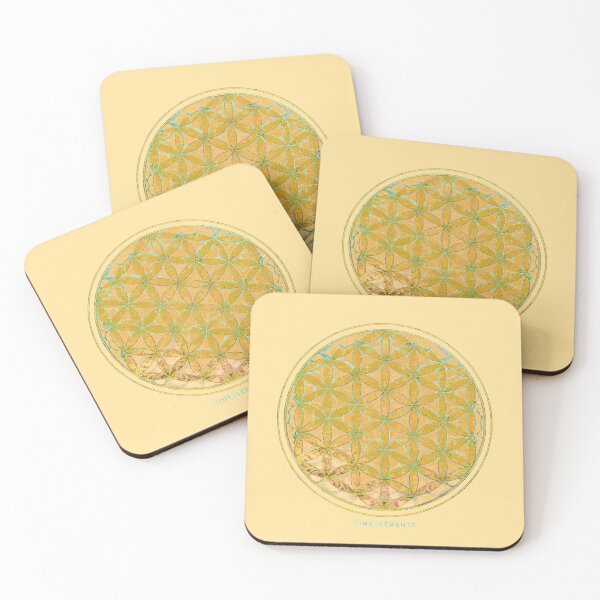 Item preview, flower of life bright green gold designed and sold by filippobassano.