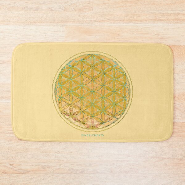 Item preview, flower of life bright green gold designed and sold by filippobassano.