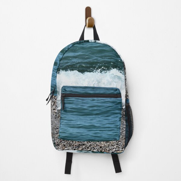 Item preview, Waves Turquoise ocean and pebbles Le Havre designed and sold by sostar.