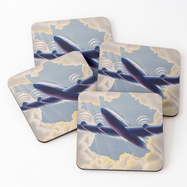 Item preview, Air France Towards New Skies Vintage Airplane Travel Advertisement designed and sold by vintagerepros.