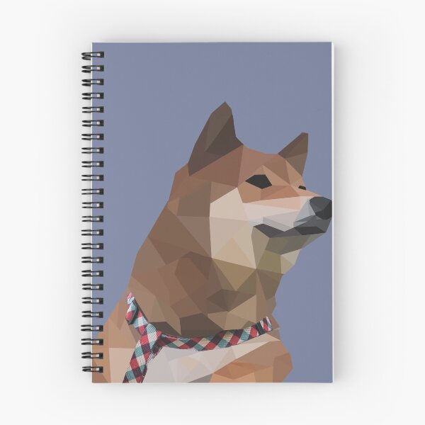 Item preview, Low Poly Shiba Inu with blue background designed and sold by wendy4496.
