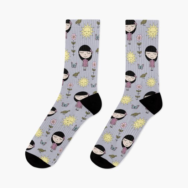 Item preview, Cute girl in summer garden pattern designed and sold by EngineerGoC.