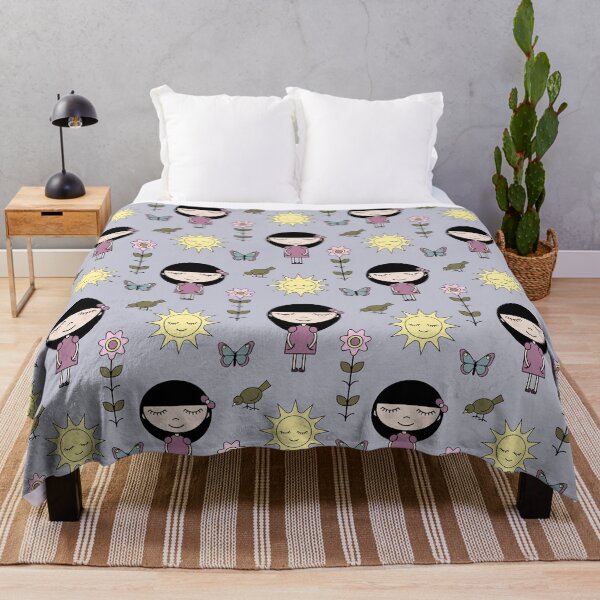 Item preview, Cute girl in summer garden pattern designed and sold by EngineerGoC.
