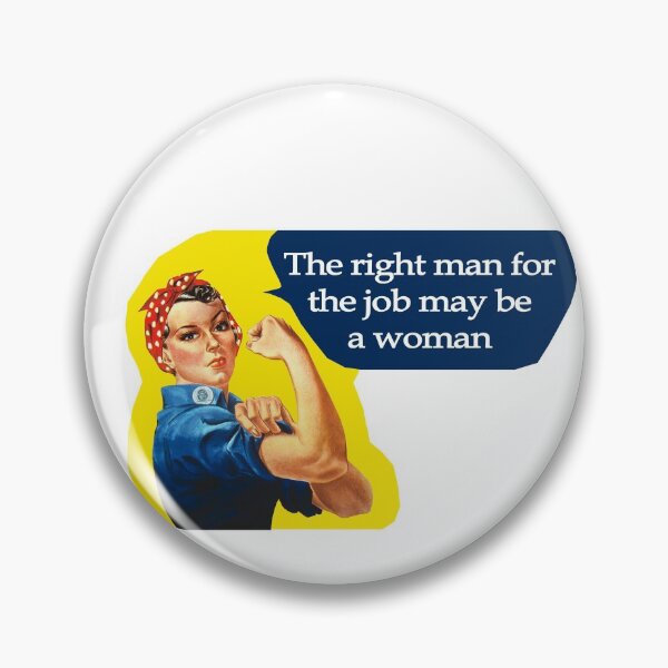 Item preview, The right man for the job may be a woman designed and sold by gabygirl812.